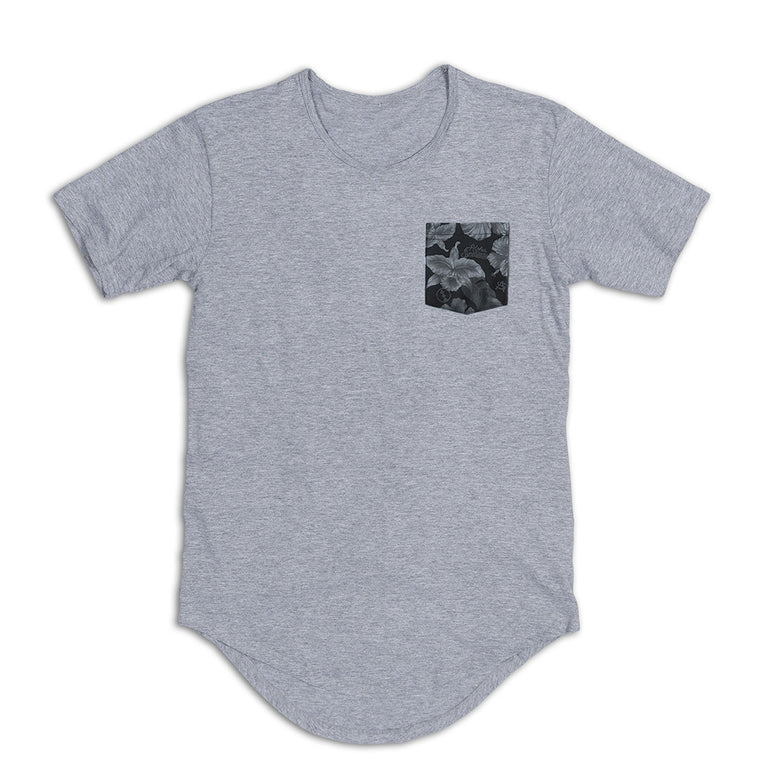 Cymbiscus Glyph Scallop Tee Grey Front