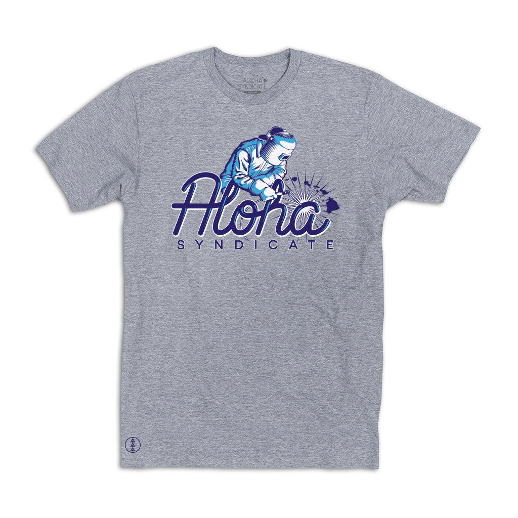Perpetual Hustle T Shirt Heather Grey Back