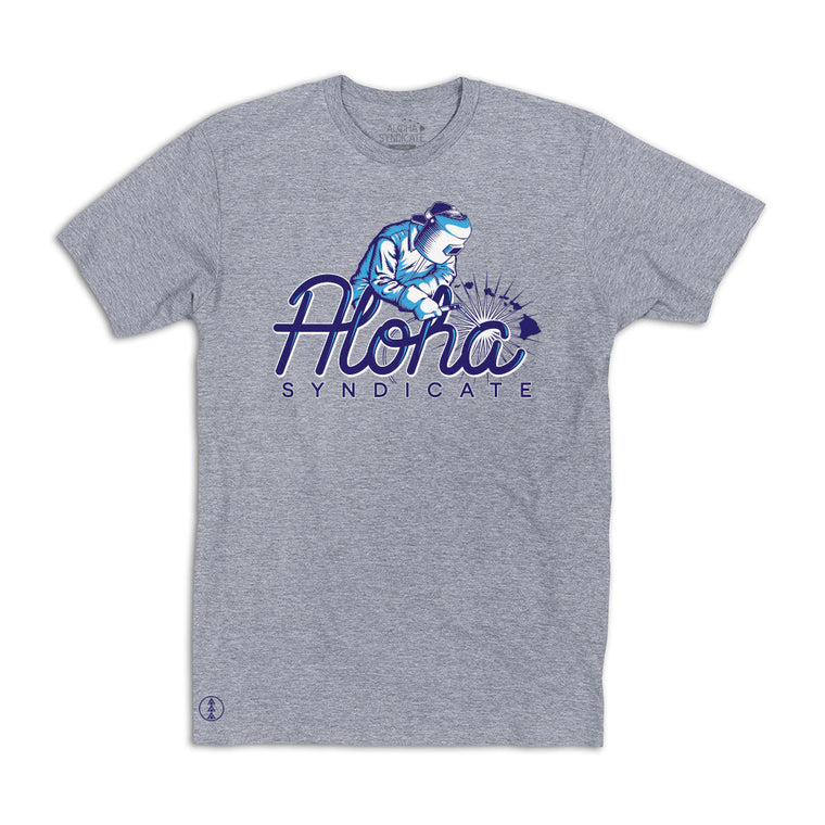 Perpetual Hustle T Shirt Heather Grey Back